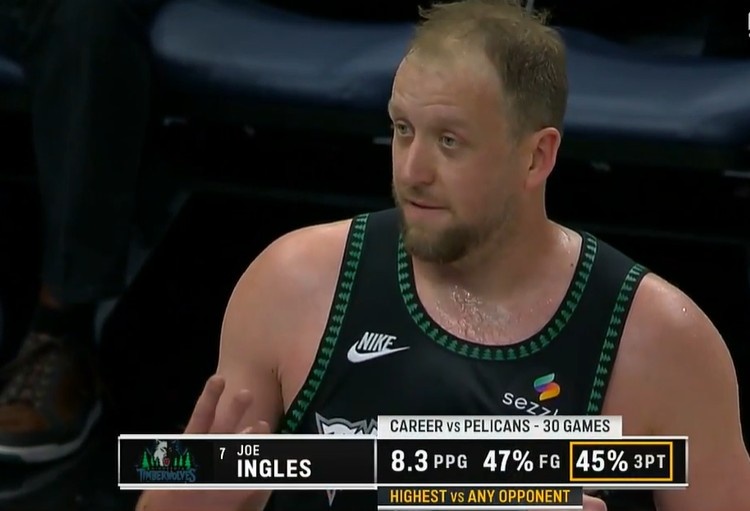 安卓下载-就打你！英格尔斯对阵鹈鹕三分命中率高达45% 对阵任何对手最高！